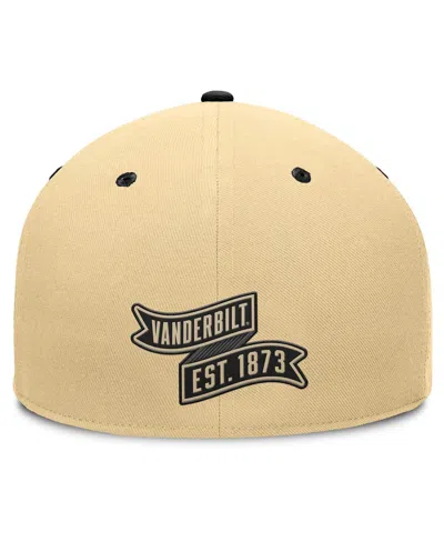 Fanatics Men's Gold/black Vanderbilt Commodores Balance Fitted Hat In Brown