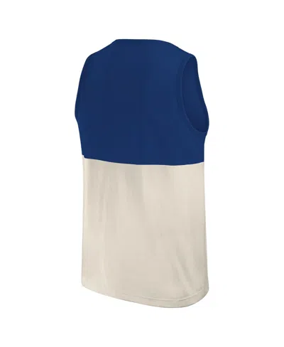 Fanatics Darius Rucker Collection By  Men's Royal Los Angeles Dodgers Color Block Tank Top In Multi