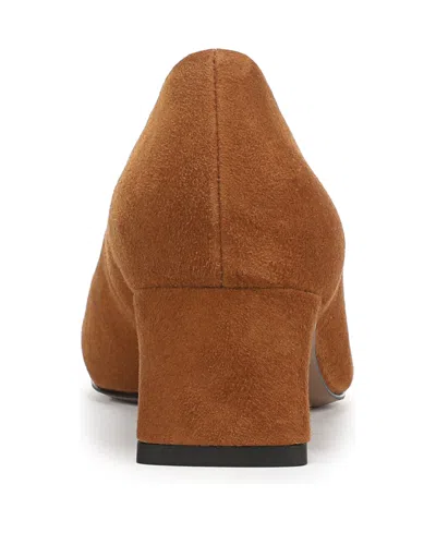 Franco Sarto Women's Racer Pointed Toe Block Heel Pumps In Brown