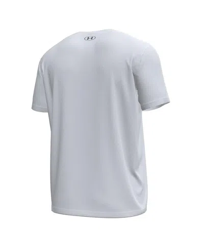 Under Armour Men's White Notre Dame Fighting Irish Stack Stretch Performance T-shirt In White