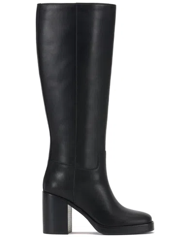 Vince Camuto Womens Zipper Man Made Knee-high Boots In Multi
