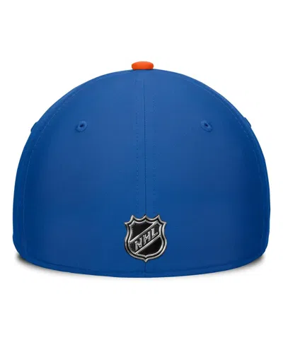 Fanatics Men's Royal/orange New York Islanders Authentic Pro Rink Flex Hat In Blue
