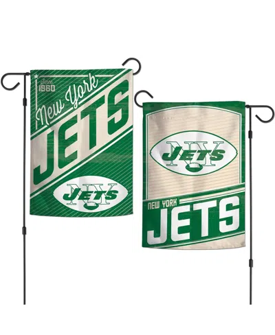 Wincraft New York Jets 2-sided 12'' X 18'' Team Garden Flag In Green