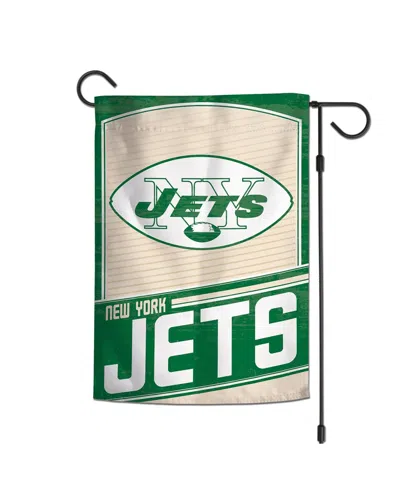 Wincraft New York Jets 2-sided 12'' X 18'' Team Garden Flag In Green