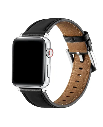 Posh Tech Drake Leather Band For Apple Watch In Black
