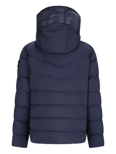 Add Quilted Hooded Jacket In Blue