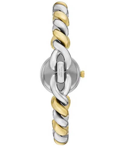 Kate Spade Monroe Twist Two Tone Watch In Multi