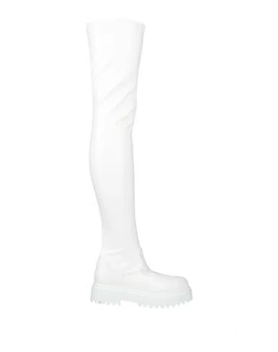 Le Silla Woman Boot Off White Size 7 Synthetisches Material In White