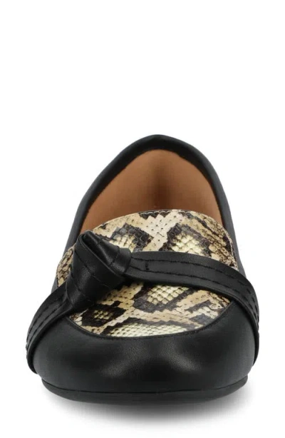 Journee Collection Journee Women's Wide Width Marci Dress Flats In Brown