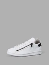 Y-3 WHITE ZIPPED SNEAKERS