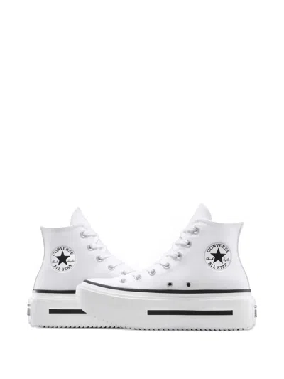 Converse Chuck Taylor All Star Lift Double Stack "white" Sneakers In White