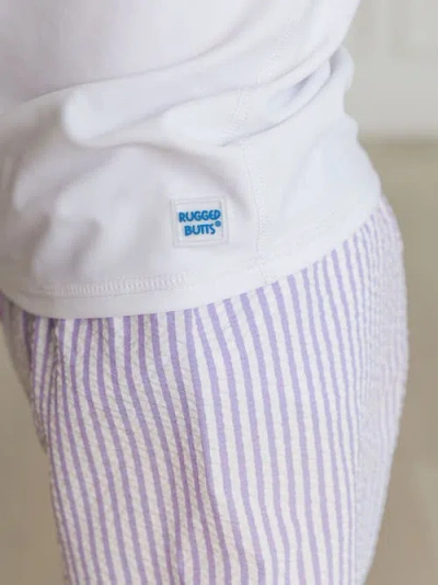 Ruggedbutts Boys Upf50+ Swim Trunks In Purple