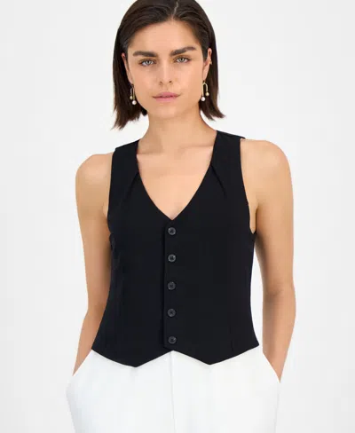 Tahari Asl Women's Colorblocked Vest Jumpsuit In Black