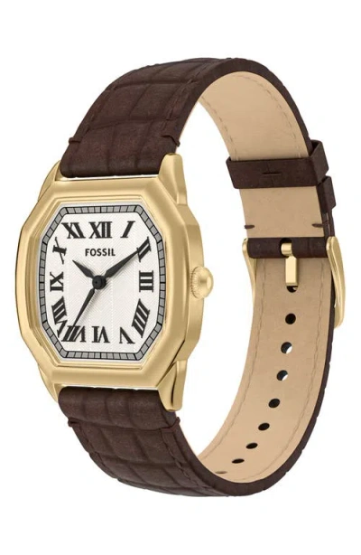 Fossil Harlow Watch, 27mm In Brown