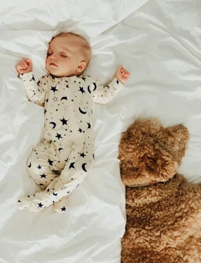 Everly Grey Jersey Long Sleeve Footie & Hat Set In Multi