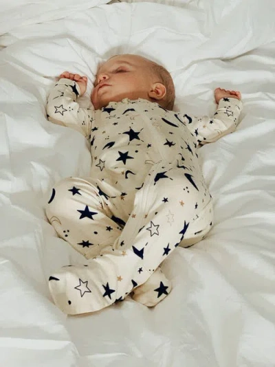 Everly Grey Jersey Long Sleeve Footie & Hat Set In Multi