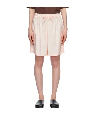 Studio Nicholson Drawstring Shorts In Pink