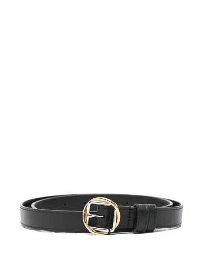Jacquemus La Ceinture Salon Leather Belt In Black