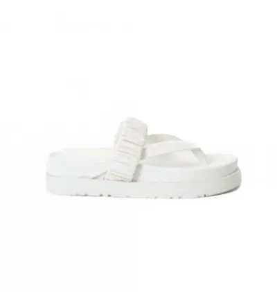 Simkhai Ari Ruched Elastic Slide In White In White