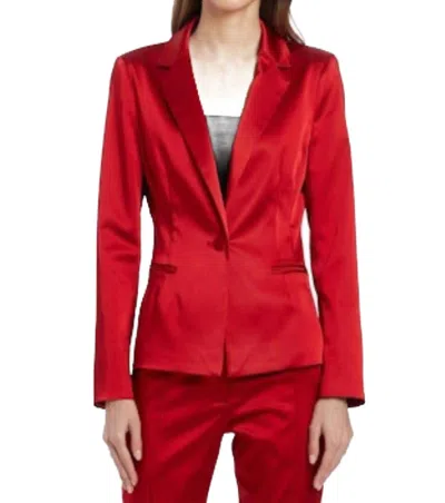 Amanda Uprichard Mercer Blazer In Ruby In Red