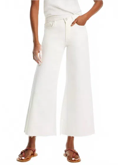 Frame Le Palazzo Wide Leg Crop Jean In Au Natural Clean In White