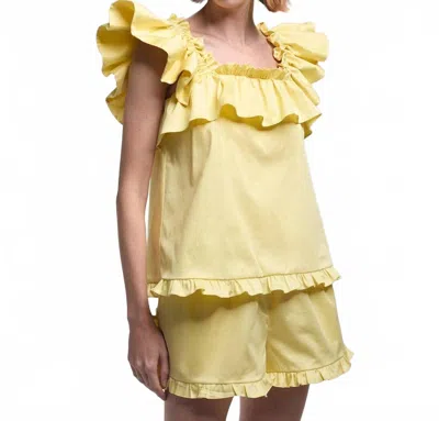 Kika Vargas Gabriela Top In Yellow In Multi