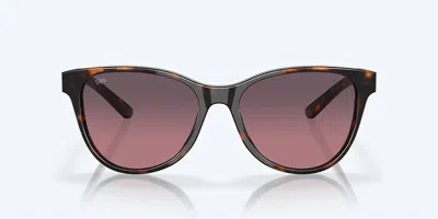 Costa Del Mar Catherine Tortoise Sunglasses In Rose Gradient 580g In Brown