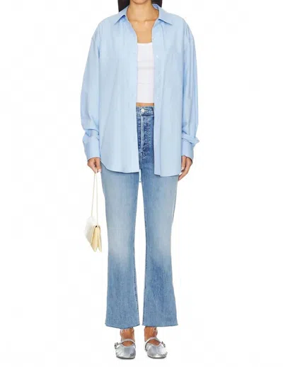 Mother The Tripper Ankle Fray Jeans In All Over The Map In Blue