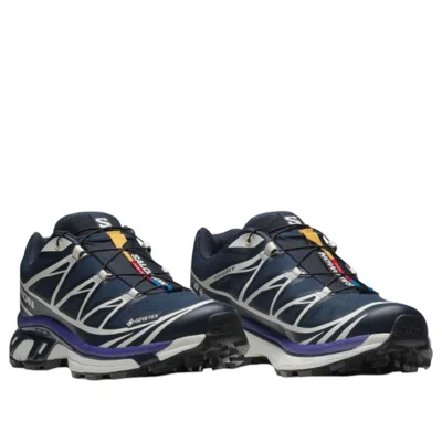 Salomon Xt-6 Gtx 'carbon Vanilla Ice' In Blue