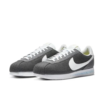 Nike Classic Cortez "recycled Canvas" Sneakers In Gray