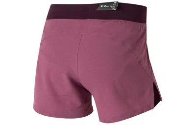 Under Armour (wmns)  5 Launch Shorts 'red' In Burgundy