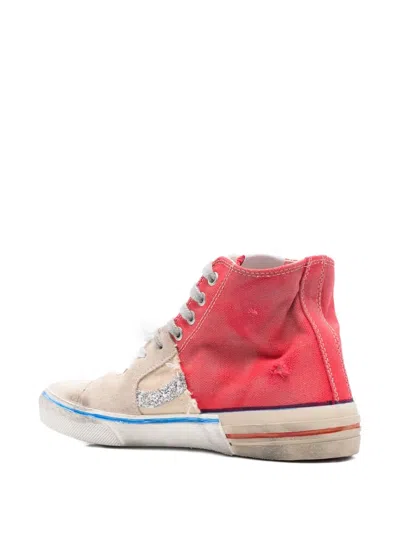Paul Easterlin High-top Glitter Trainers In Neutral