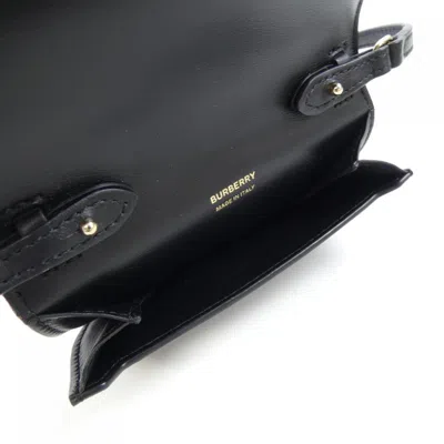 Pre-owned Burberry Black Multi-color Red Color White Handbag Pochette Shoulder Bag ()
