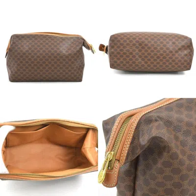 Pre-owned Celine Brown Pvc Clutch Bag Pouch ()