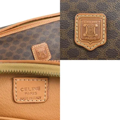 Pre-owned Celine Brown Pvc Clutch Bag Pouch ()