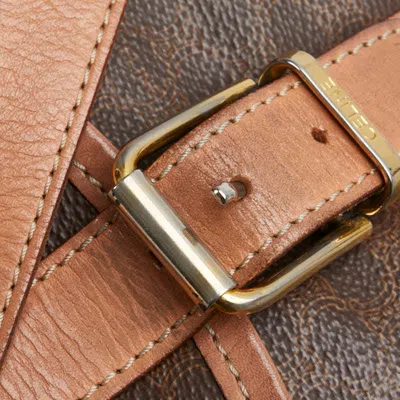 Pre-owned Celine Brown Pvc Leather Shoulder Bag ()