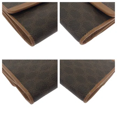 Pre-owned Celine Brown Pvc Wallet (tri-fold) ()