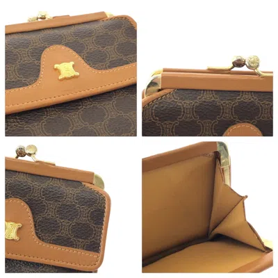 Pre-owned Celine Brown Pvc Wallet (tri-fold) ()