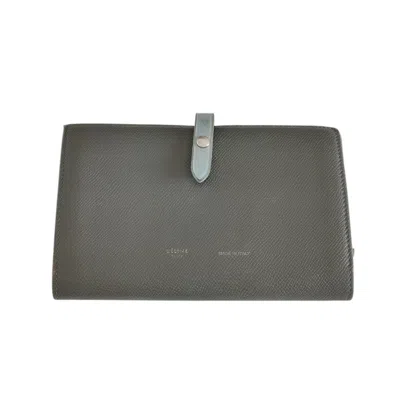 Pre-owned Celine Gray Light Blue Wallet (bi-fold) ()