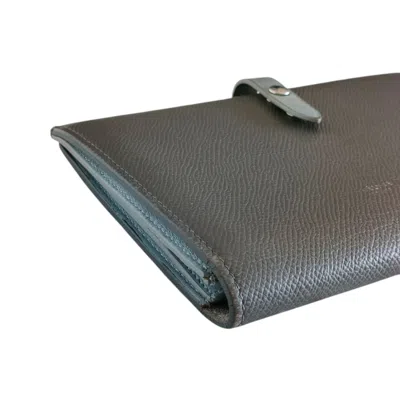 Pre-owned Celine Gray Light Blue Wallet (bi-fold) ()