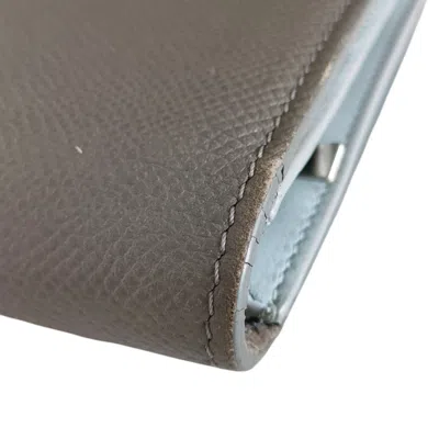 Pre-owned Celine Gray Light Blue Wallet (bi-fold) ()