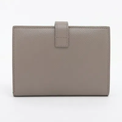 Pre-owned Celine Grayish Leather Wallet (bi-fold) ()