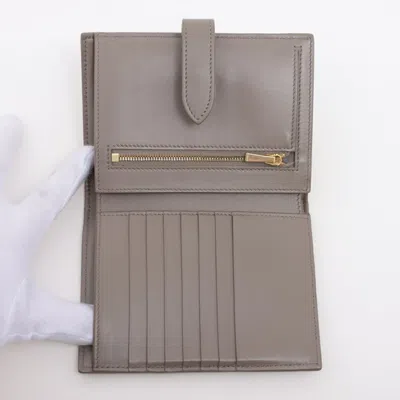 Pre-owned Celine Grayish Leather Wallet (bi-fold) ()