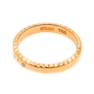 Pre-owned Celine Pink Band Ring ()