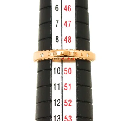Pre-owned Celine Pink Band Ring ()