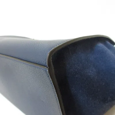 Pre-owned Celine Trapeze Navy Leather Handbag Shoulder Bag ()