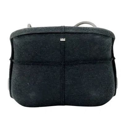 Pre-owned Chanel Gray Wool Shoulder Bag ()