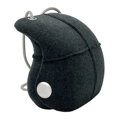 Pre-owned Chanel Gray Wool Shoulder Bag ()