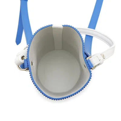 Pre-owned Dior Christian  Blue Rubber Leather Shoulder Bag ()