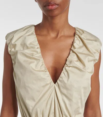 Joseph Sembat Cotton Sateen Dress In Neutral